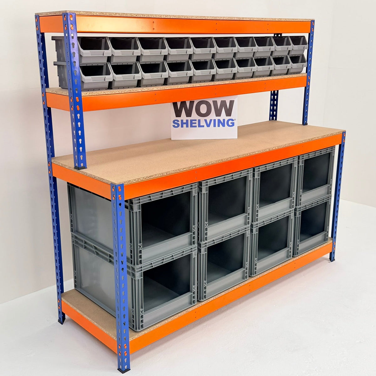 WOW400 Workstation | 400kg | Blue & Orange – WOW Shelving