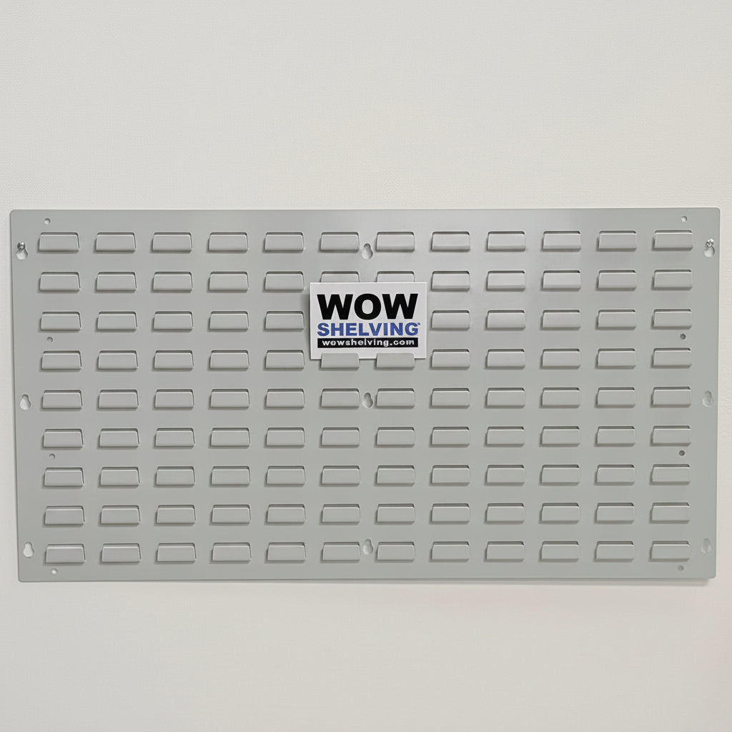 Metal Louvre Panels for Plastic Parts Bins – WOW Shelving